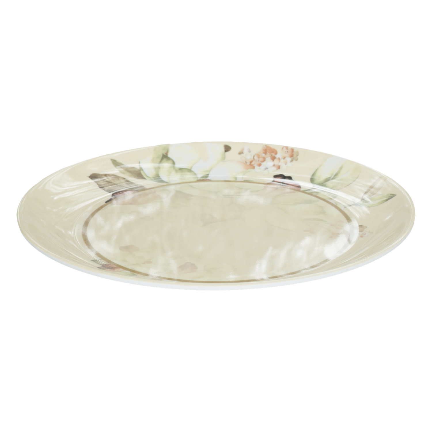 Plato Postre Diseño Floral FREE HOME 14.5X7 Cm