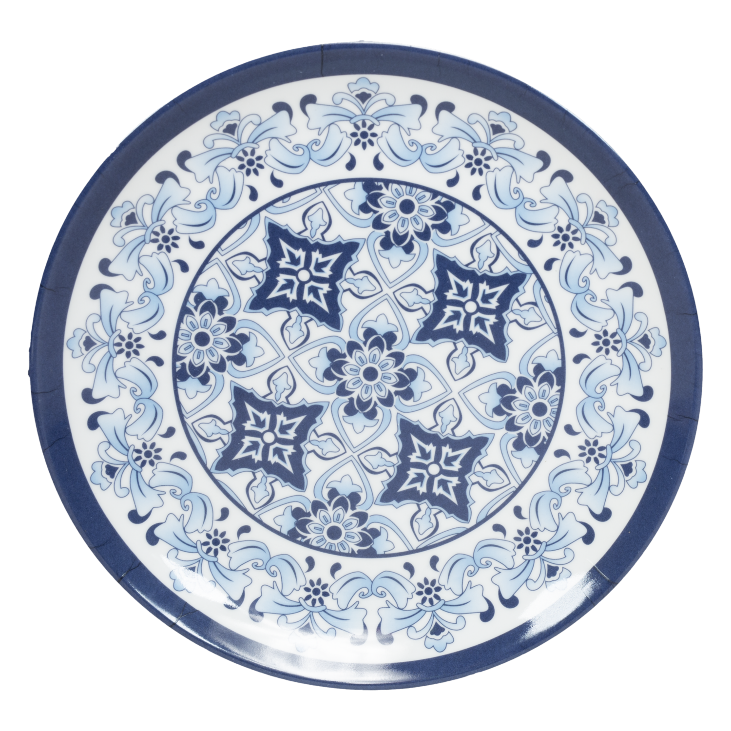 Plato Postre Diseño Arabesco FREE HOME 14.5X7 Cm