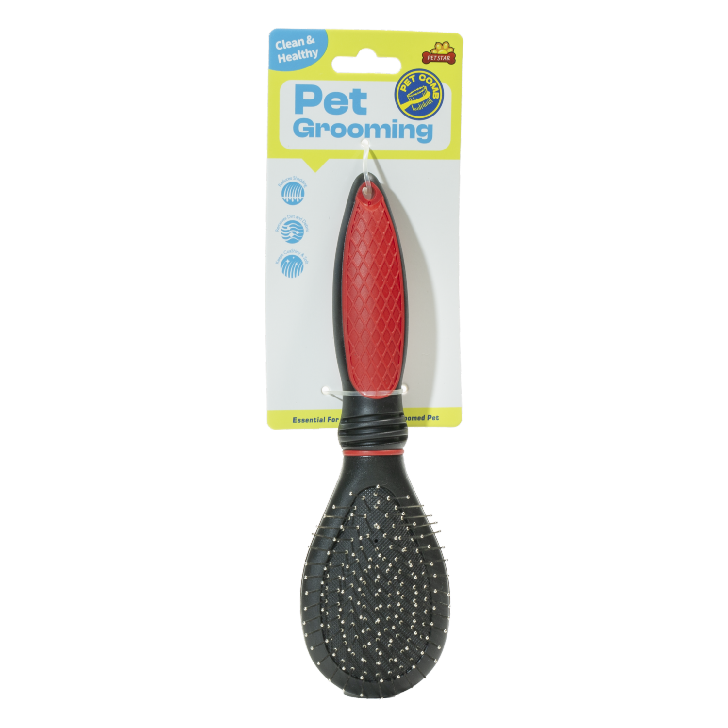 Cepillo Para Mascota Redondo Doble Lado PET STAR 6.5X22.5Cm