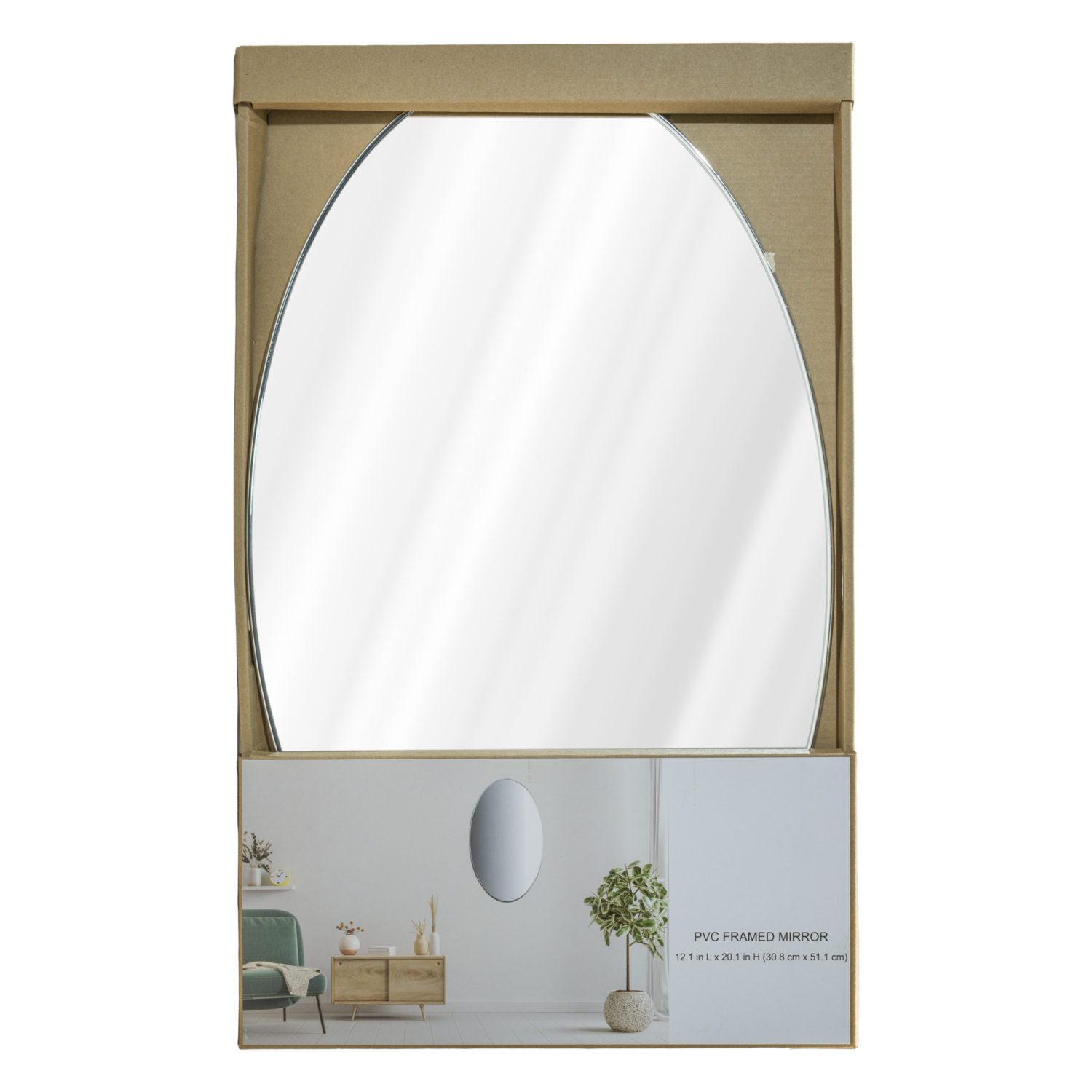 Espejo Diseño  Ovalado BRILLANT 1 Pieza