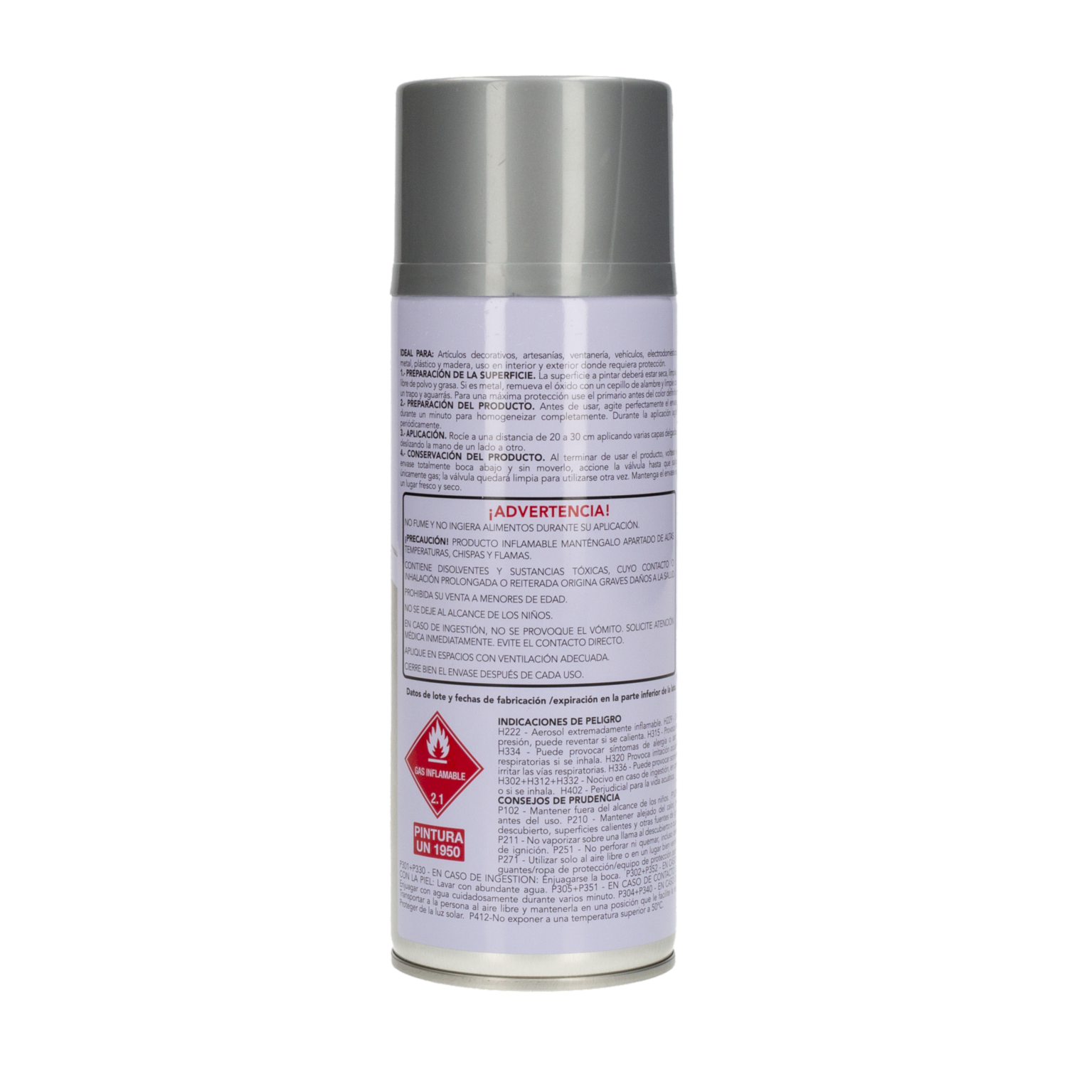 Pintura En Spray Supermetalic Plateado Brill LAMPA LIMITED Unidad