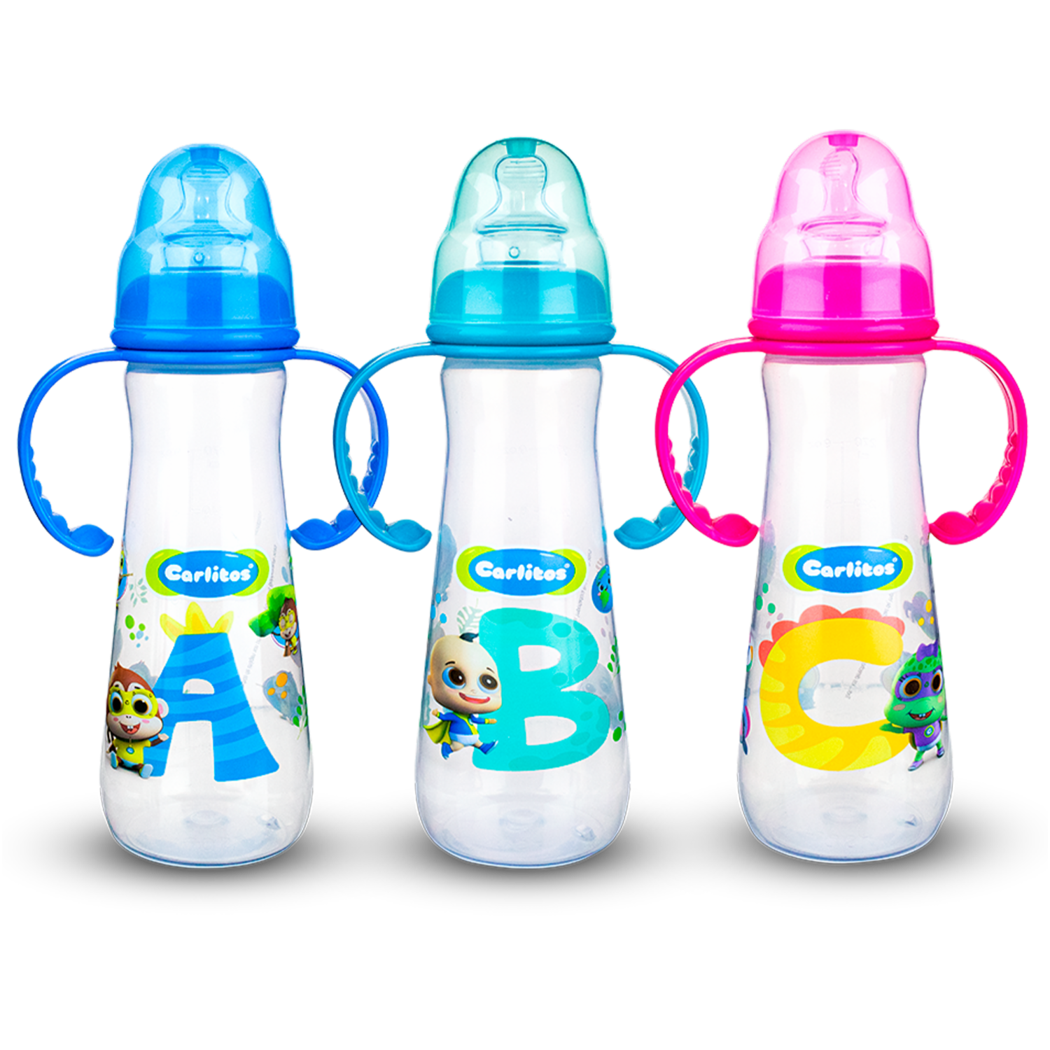 Biberón Para Bebés Con Agarradera Doble CARLITOS 9 Oz