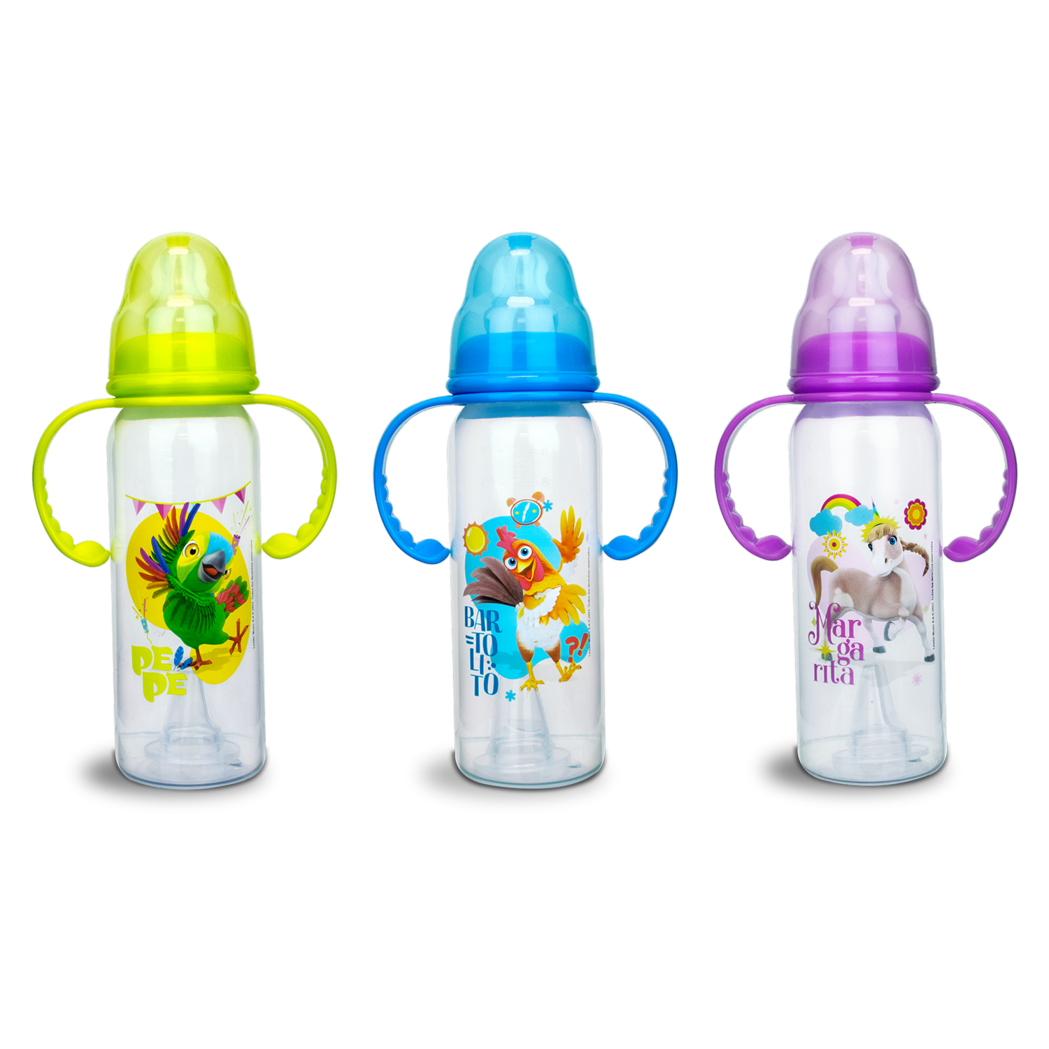 Biberón Para Bebés Premium Con Agarradera Doble CARLITOS 9 Oz
