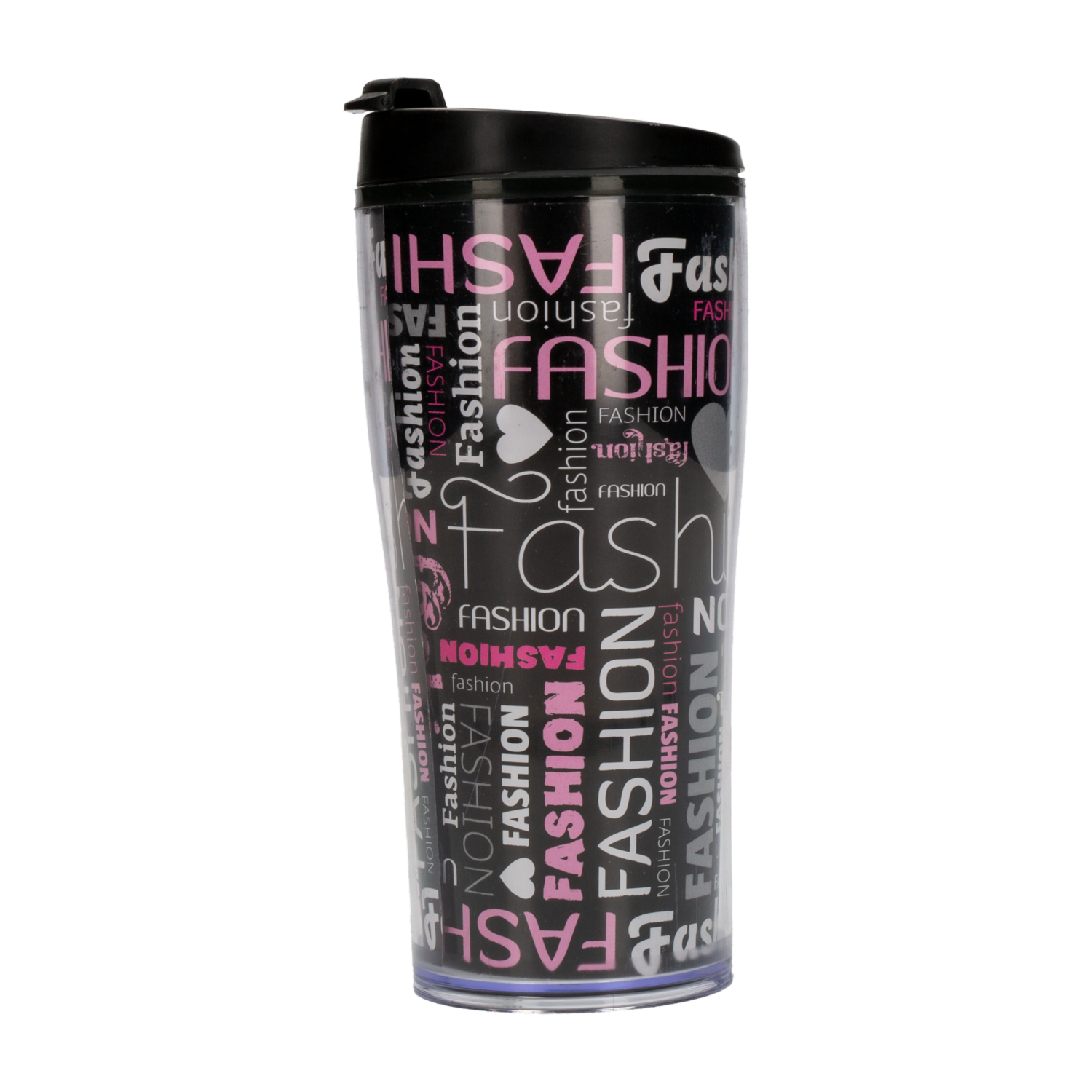 Vaso Plástico Con Tapa Deco Fashioned HEREVIN Unidad